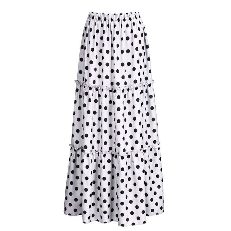 Spódnica maxi w kropki-Bombardina.pl