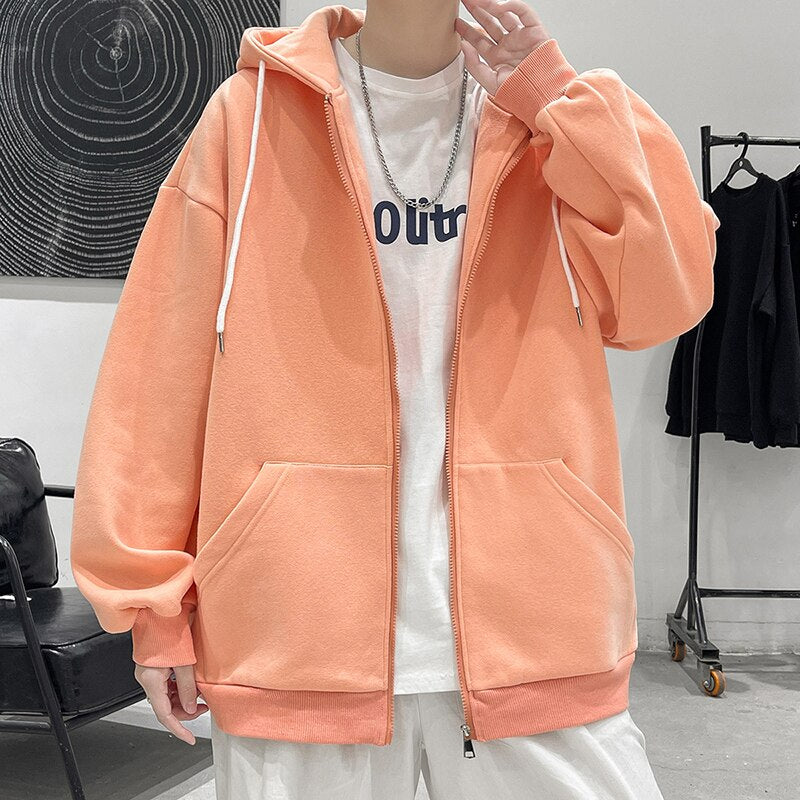 Męska bluza rozpinana oversize