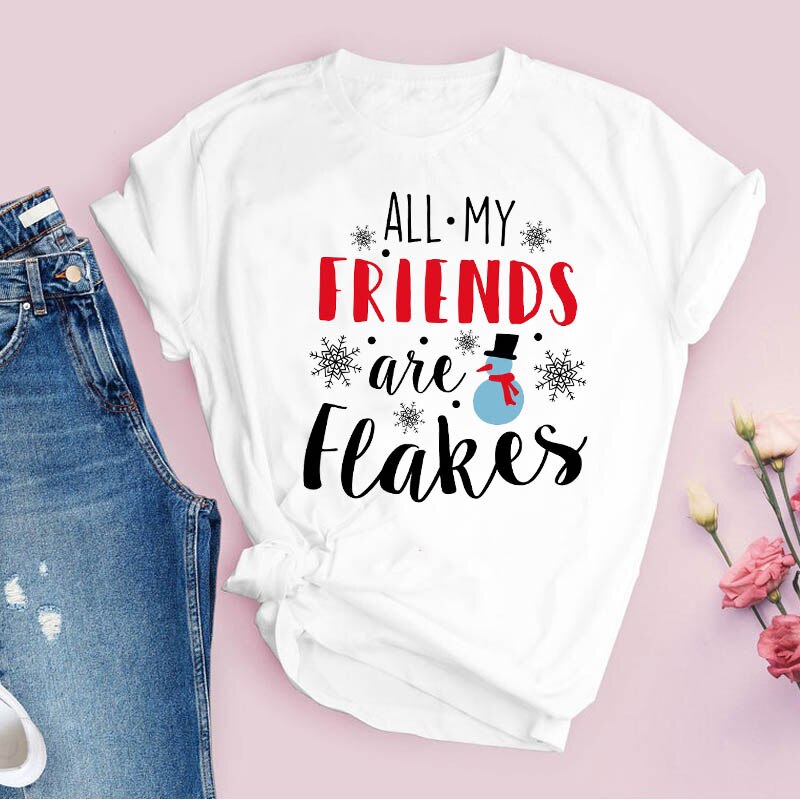 Koszulka T-shirt damska ze świątecznym nadrukiem-Bombardina.pl