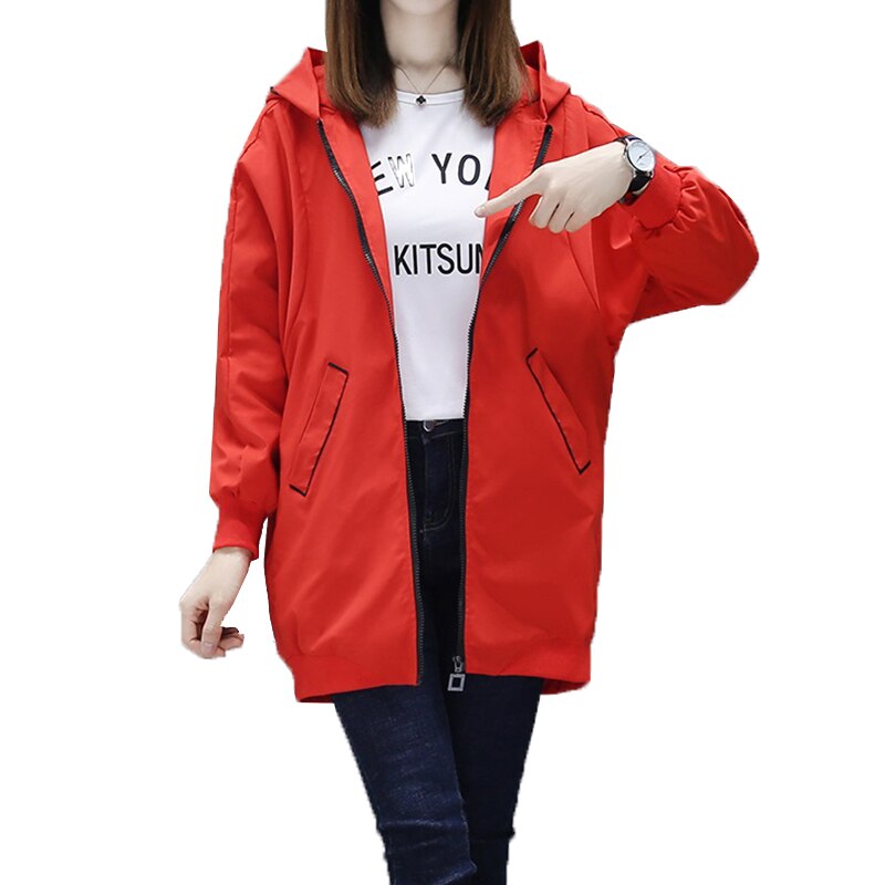 Damska kurtka przejściowa z napisem na plecach-Bombardina.pl