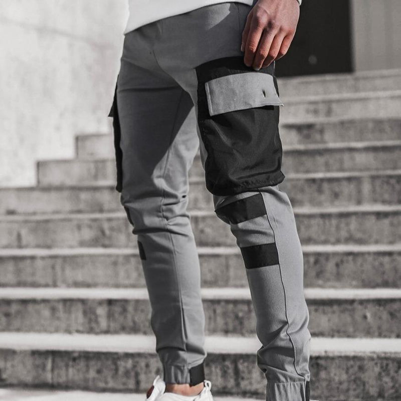 Bojówki męskie dwukolorowe-Bombardina.pl