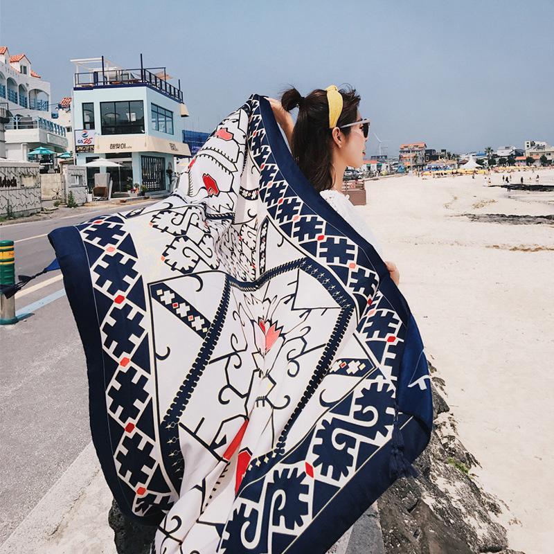 Chusta pareo na plażę w orientalne wzory-Bombardina.pl