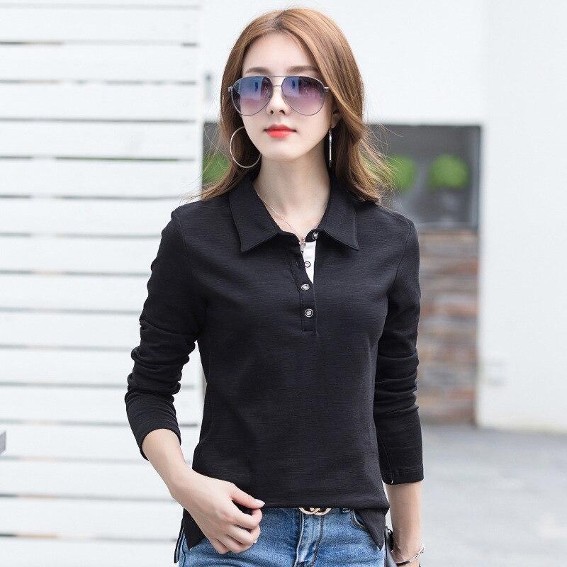 Damska koszulka polo z długim rękawem-Bombardina.pl