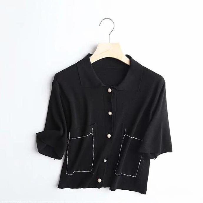 Damska koszulka polo z kieszeniami-Bombardina.pl