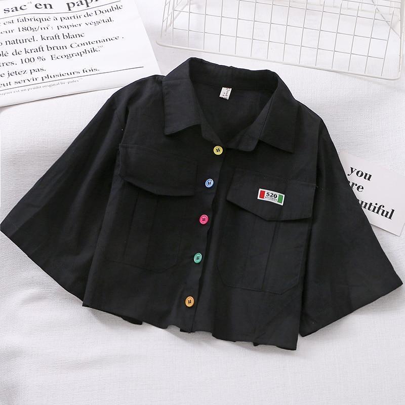 Damska koszulka polo z kolorowymi guzikami-Bombardina.pl