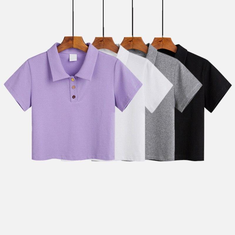 Damska koszulka polo o krótkim kroju-Bombardina.pl