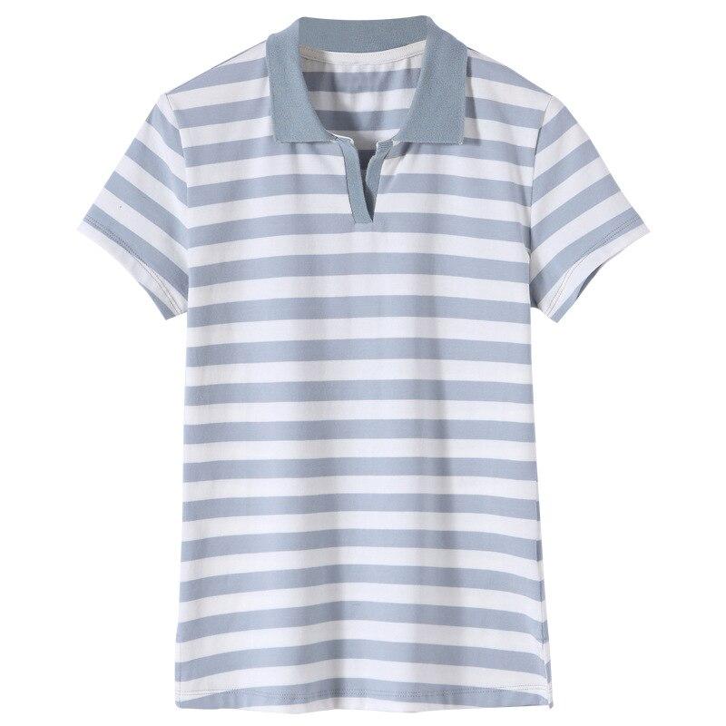 Damska koszulka polo w paski-Bombardina.pl