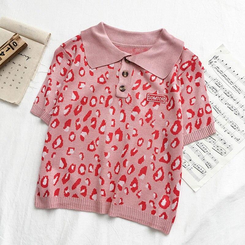 Damska koszulka polo w panterkę-Bombardina.pl