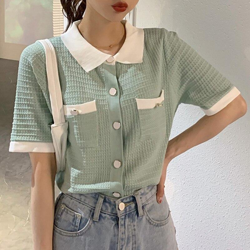 Damska koszulka polo z kieszeniami-Bombardina.pl