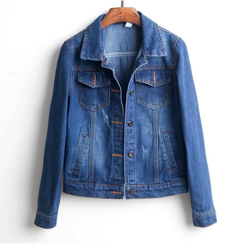 Damska kurtka jeansowa z kieszonkami-Bombardina.pl