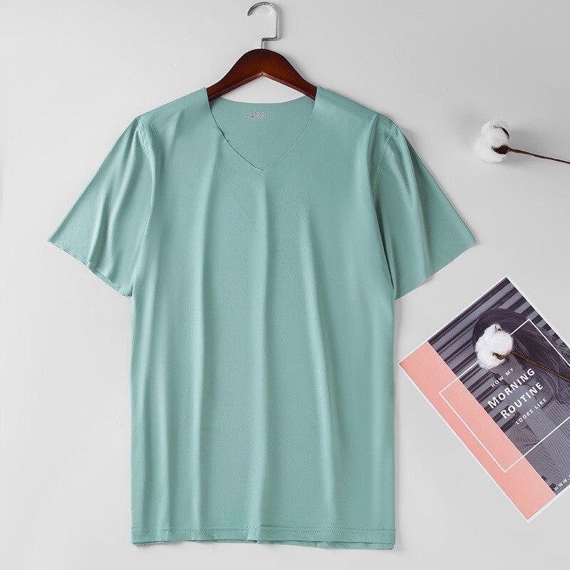 Koszulka męska w serek jednokolorowa-Bombardina.pl