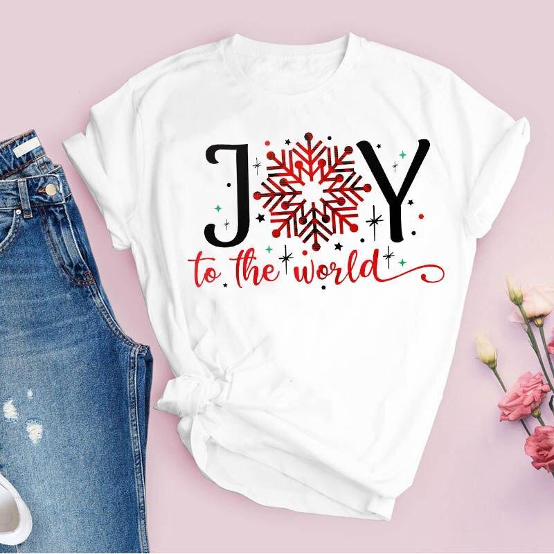 Koszulka T-shirt damska ze świątecznym nadrukiem-Bombardina.pl