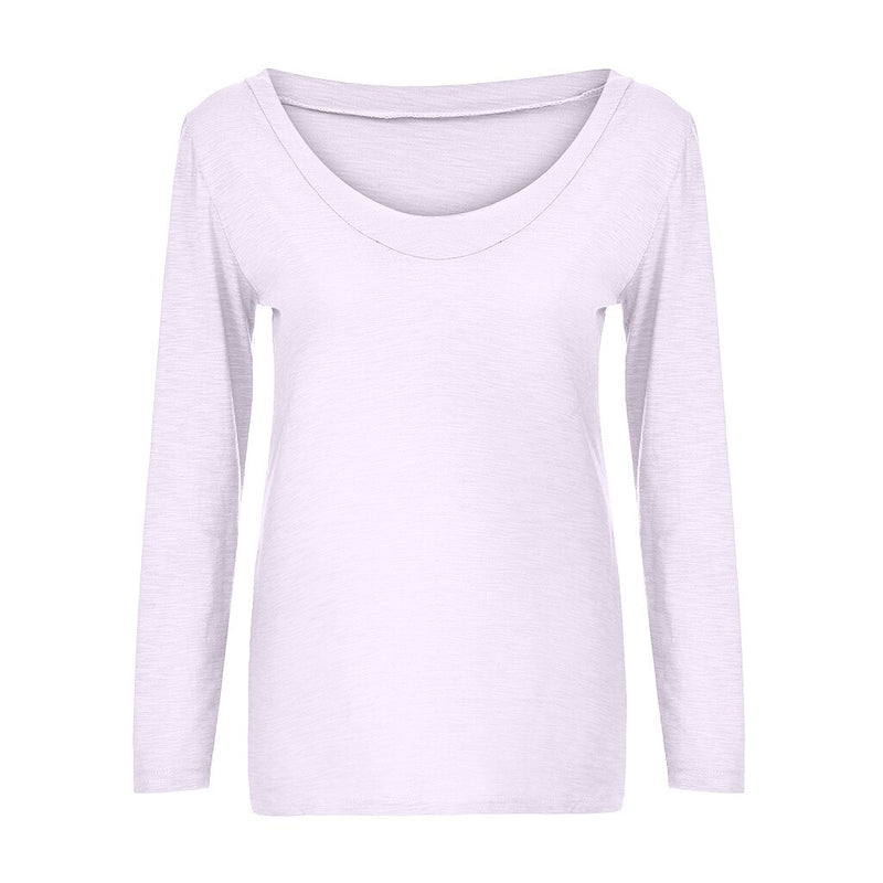Koszulka z długim rękawem damska o luźnym kroju-Bombardina.pl