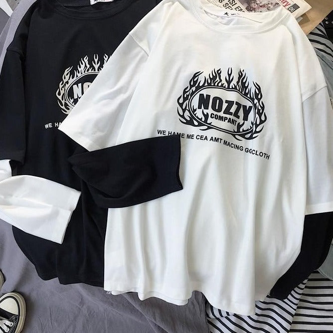 Koszulka z długim rękawem damska o luźnym kroju-Bombardina.pl