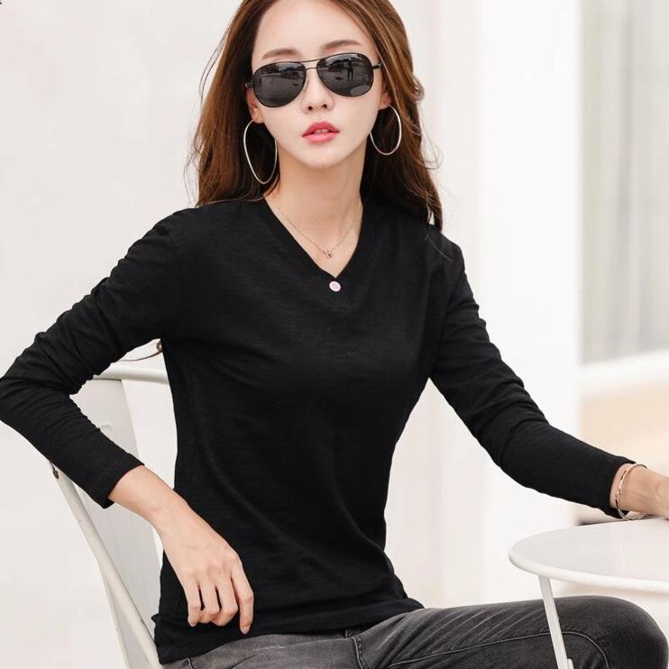 Koszulka z długim rękawem damska z guzikami-Bombardina.pl