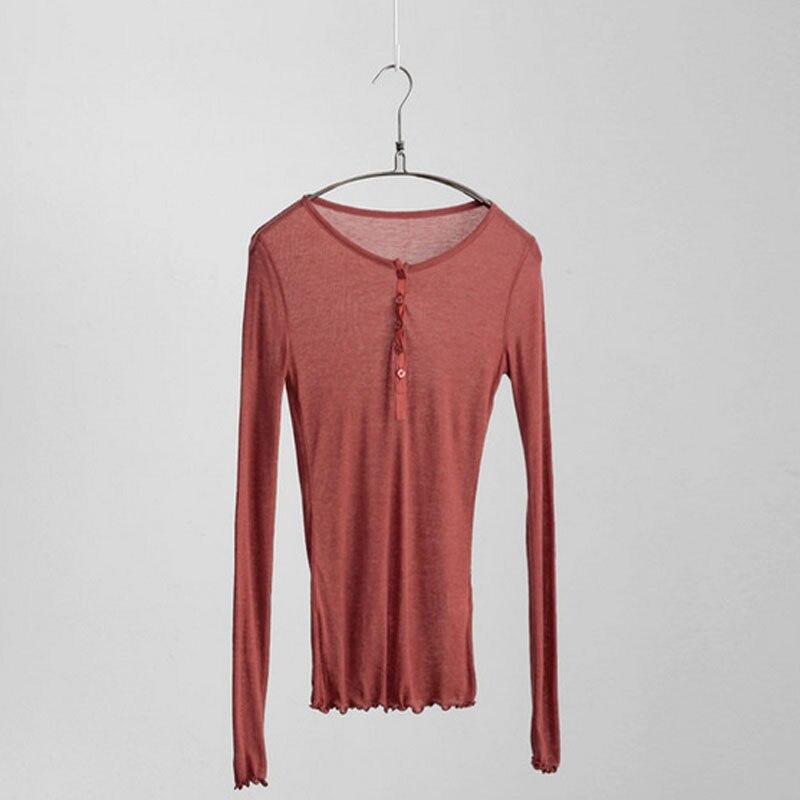 Koszulka z długim rękawem damska z guzikami-Bombardina.pl