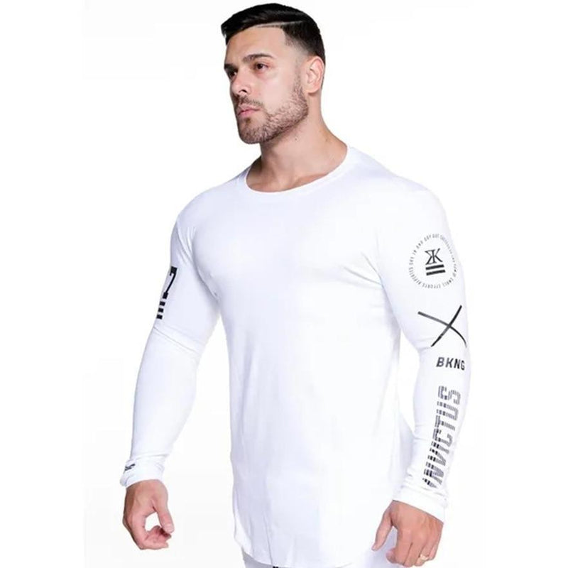 Koszulka z długim rękawem męska z nadrukami-Bombardina.pl