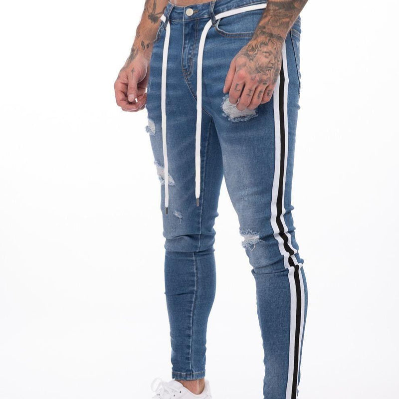 Męskie jeansy slim fit-Bombardina.pl