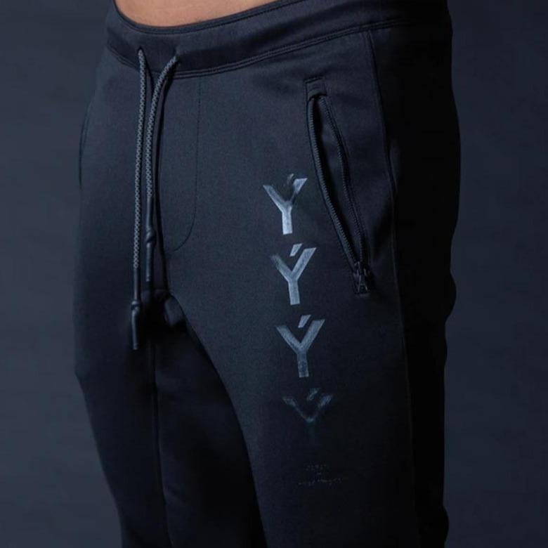 Męskie spodnie dresowe z nadrukiem-Bombardina.pl