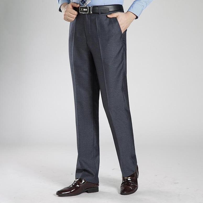 Męskie spodnie materiałowe jednokolorowe-Bombardina.pl