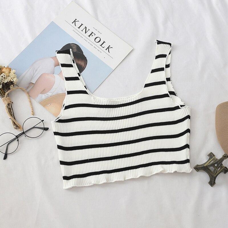 Tank top damski w paski-Bombardina.pl