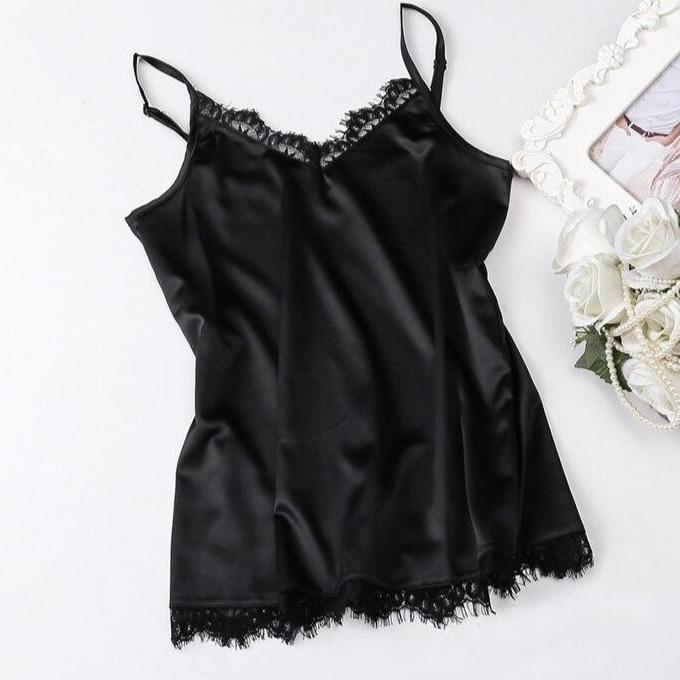 Tank top damski z koronką-Bombardina.pl