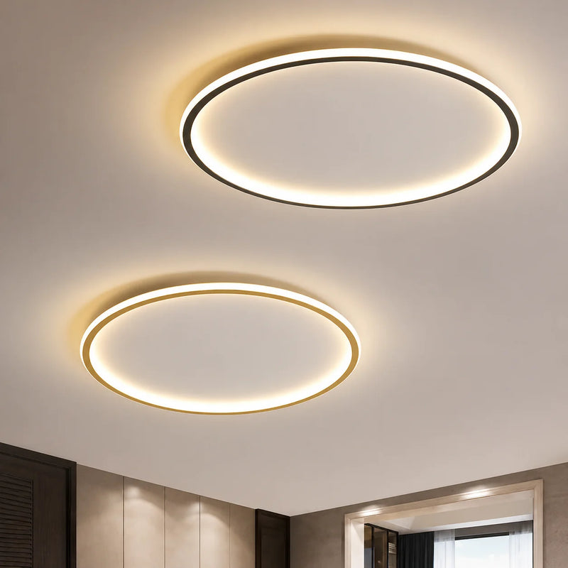 Nowoczesna lampa sufitowa LED w kształcie okręgu
