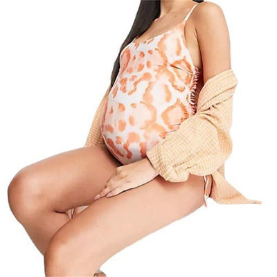 Strój kąpielowy dla kobiet w ciąży ze ściągaczami