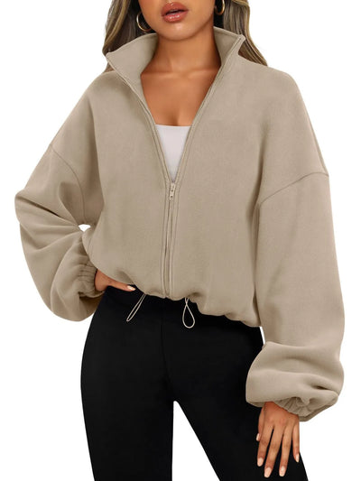 Luźna bluza damska z polaru – idealna na trening i jogging