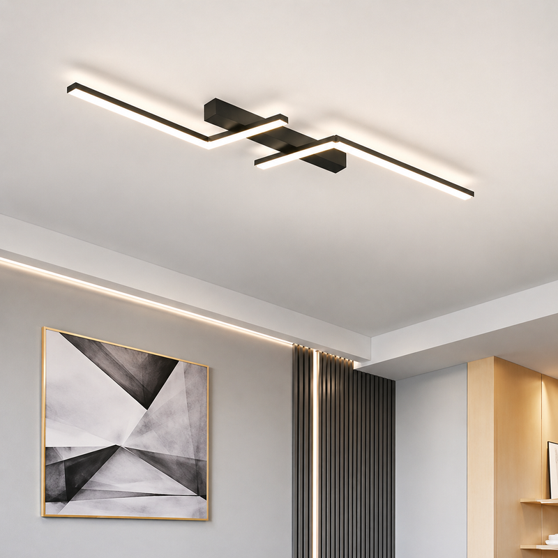 Geometryczna lampa sufitowa LED