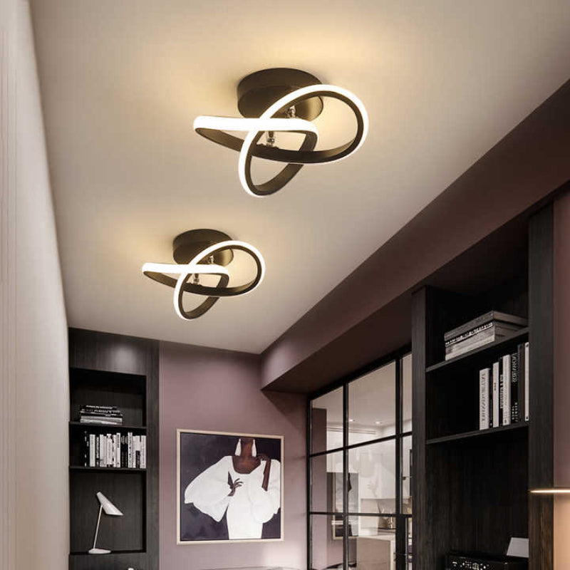 Nowoczesna lampa sufitowa LED – geometryczna oprawa w stylu modern