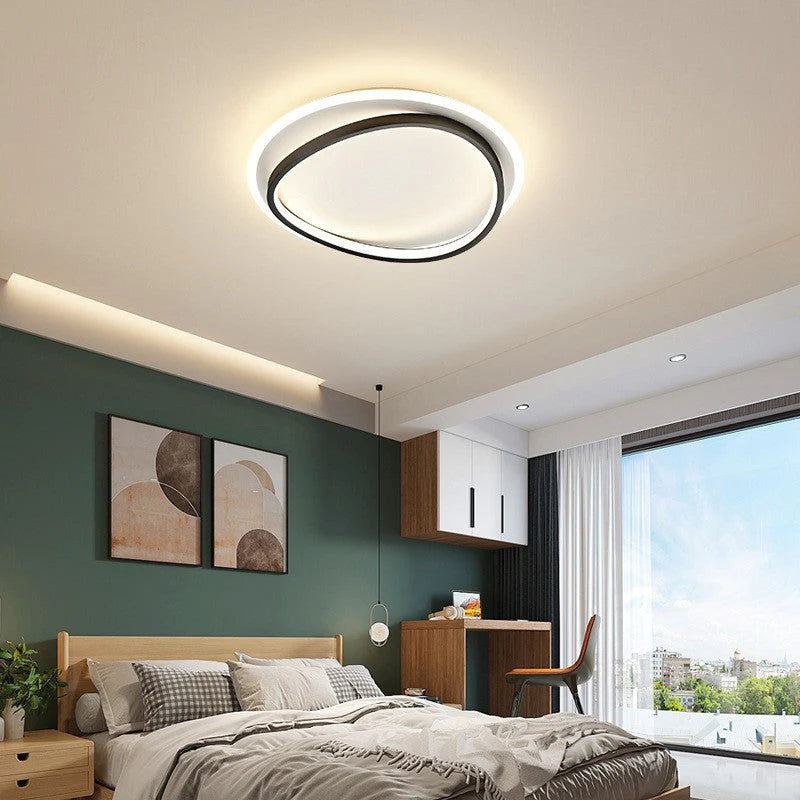 Nowoczesna lampa sufitowa LED w futurystycznym stylu