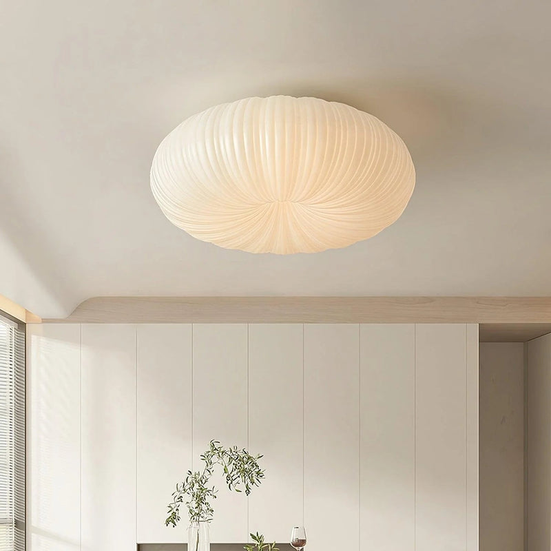 Nowoczesna lampa sufitowa kopułowa inspirowana wzorem muszli