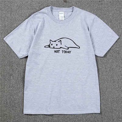 T-shirt męski z nadrukiem z motywem kotka