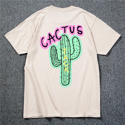 T-shirt męski z nadrukiem z motywem kaktusa
