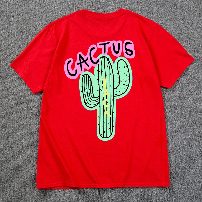 T-shirt męski z nadrukiem z motywem kaktusa