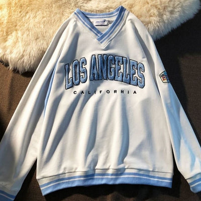 Damska bluza z napisem "LOS ANGELES" w stylu retro