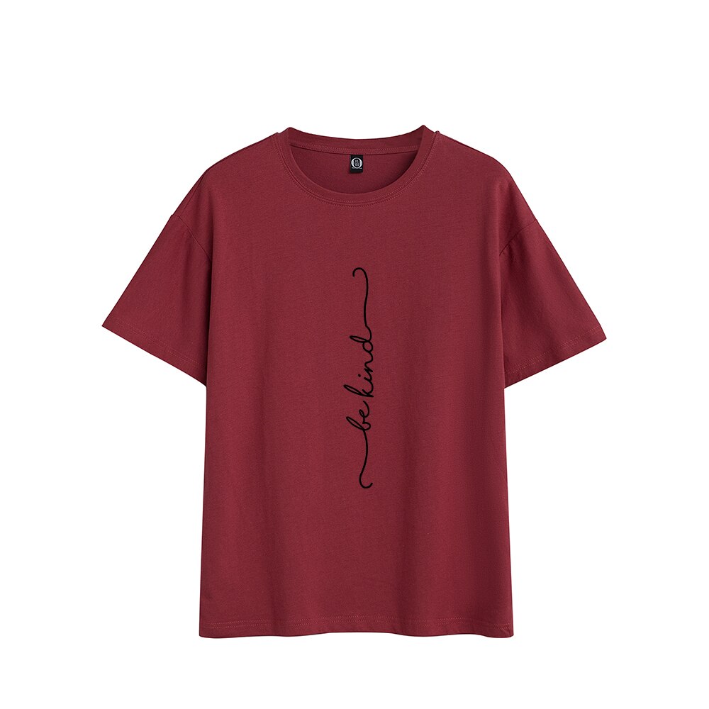 Damski T-shirt z minimalistycznym napisem