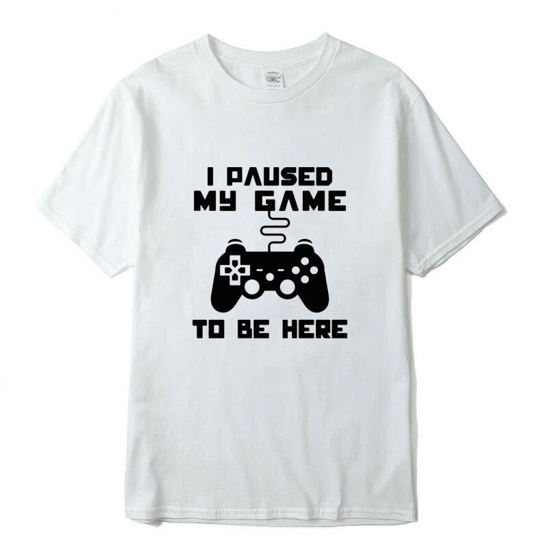 Męski T-shirt z napisem dla gracza