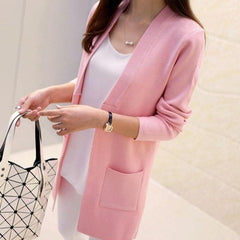 Damski sweter kardigan typu slim fit