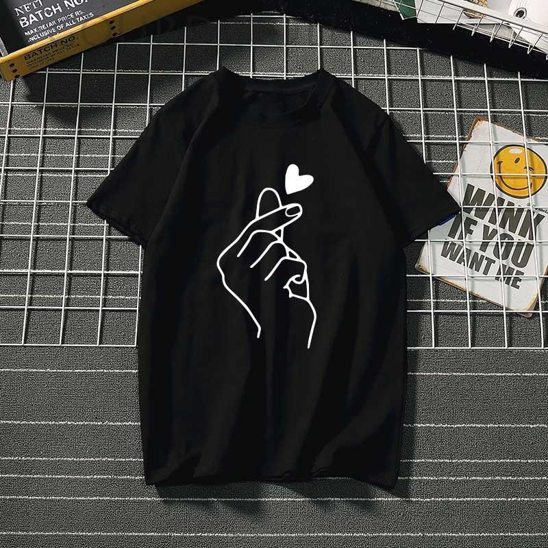 Koszulka T-shirt damska z motywem serca-Bombardina.pl