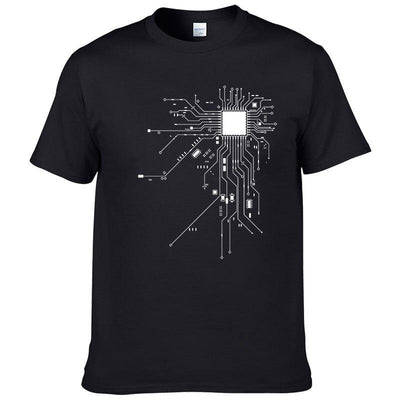 Koszulka T-shirt męska z minimalistycznym nadrukiem-Bombardina.pl